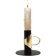 thumbnail image 4 of Portavelas - Pintado con portavelas de pintura esmerilada negra para velas cónicas - Portavelas de decoración estable brillante para hogares TUNC Sencillez, 4 of 5