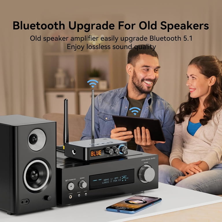 MUSICOZY 4-in-1 Bluetooth Audio Transmitter Receiver (with Remote