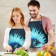 thumbnail image 5 of Colorful Tie Dye Pattern Apron-Garden Aprons for Women with Pockets-Cotton Linen Waterproof Kitchen Cooking Gardening Aprons Adjustable for Kitchen,Cooking,BBQ and Salon 33x27 Inch, 5 of 7