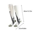 thumbnail image 2 of Socks Men Women 20-30 mmHg Athletic Fit Running Medical Pregnancy Flight Travel 4 Pair Christmas, 2 of 4
