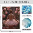 thumbnail image 3 of Diamond Art Kit for Adults, Ballerina In Pink Rose Garden Diamond Painting for Adults Beginners, DIY Diamond Art Painting Kits, 5D Diamond Painting Crafts for Home Decor 12x16 Frameless, 3 of 7