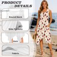 thumbnail image 5 of HELLHERO Ladybug Daisies Women Sleeveless Round Neck Irregular Hem Pocket Dress, Side Pockets Summer Sleeveless Dress Crew Neck Summer Sleeveless Sundress, 5 of 8