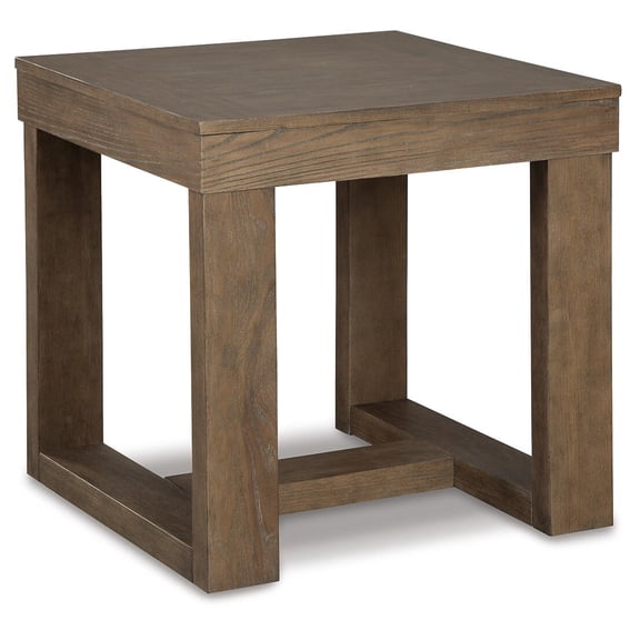 Signature Design by Ashley Contemporary Cariton End Table  Gray