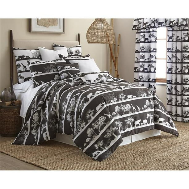 Colcha Linens Cp Af Cn Fu African Safari Not Reversible Comforter Set Full Size Walmart Com Walmart Com