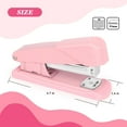 thumbnail image 2 of Agrafeuse de Bureau Rose 100 Agrafes avec Enclume Rotative, 2 of 6