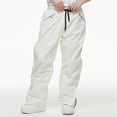 thumbnail image 4 of oqasdz Pants for Men Windproof Winter Outdoor Warm Thickened Double Shoulder Ski Trousers Sports Comfortable Trousers with Side Pockets, 4 of 6