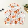 thumbnail image 2 of Enfants Garçon Filles Maillots de Bain Cover Up T Shirts Floral Imprimé Été Beachwear Robe, 2 of 9