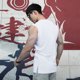 thumbnail image 5 of pstuiky Camisetas sin mangas para hombre, Camisa informal de color liso con cuello en V y botones sin mangas para hombre Tops elegantes para mujer xxl, 5 of 5