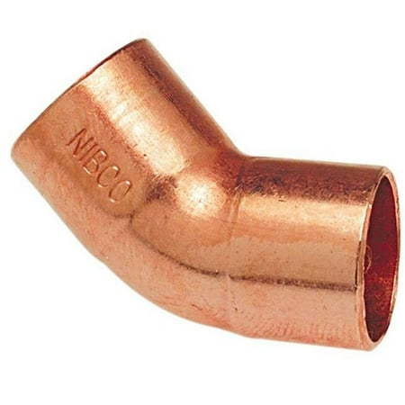 Nibco Elbow 45 Deg. Wrot Copper 1/4 Tube CxC U606 1/4