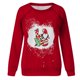 thumbnail image 4 of Sudadera para mujer Sudaderas con cuello redondo Primavera Otoño Manga larga Estampado de Navidad Suéter Top Odeerbi ODB-5, 4 of 5