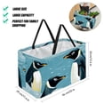 thumbnail image 2 of Penguin Large Foldable Decorative Box Storage Bin Oxford Cloth Shopping Bags, 2 of 7