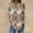 Multicolor, variant on Soft Touch Crew Neck Long Sleeve Top Women,Women's Long-sleeved Crew-neck Drop Shoulder Casual Printed Black XXXL