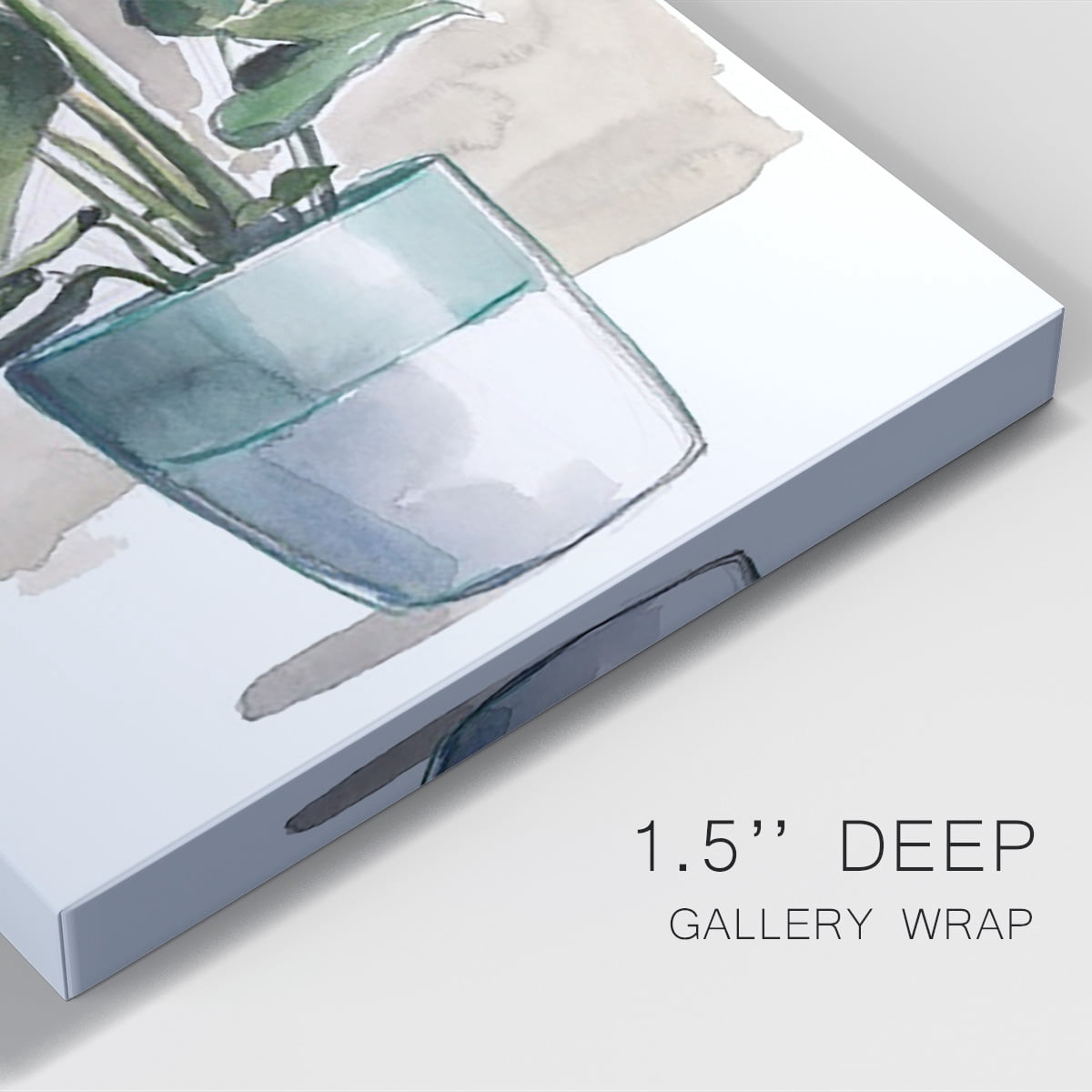 Potted Houseplant II Premium Gallery Wrapped Canvas - Ready to Hang