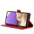 thumbnail image 4 of Allytech Wallet Phone Case for Samsung Galaxy A33 5G,Full Protection Embossed Leather Magnetic Flip Holder Card Slots Protective Cover,Red, 4 of 10