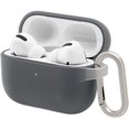 thumbnail image 1 of [Gris carbón] Estuche con mosquetón compatible con Apple [AirPods Pro] | Protección de grado militar contra impactos, resistente a rayones, carga inalámbrica, 1 of 4