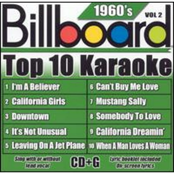 Pre-Owned Billboard Top 10 Karaoke: 1960's, Vol. 2 (CD 0610017196223) by Karaoke