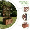 thumbnail image 5 of Jocisland 2 Pack Wooden Raised Garden Bed for Outdoor, Deep Large Planter Box with Diamond Lattice Box for Climbing Plants (3×2×6 ft), 5 of 8