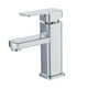 thumbnail image 1 of Grifo de baño de arco bajo de una sola manija ShuxiuWang Acero inoxidable 90 grados, 1 of 4