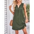 thumbnail image 4 of ZAXARRA Robe d'Été Mini pour Femmes Sans Manches Col en V Robes de Soirée avec 2 Poches, 4 of 8