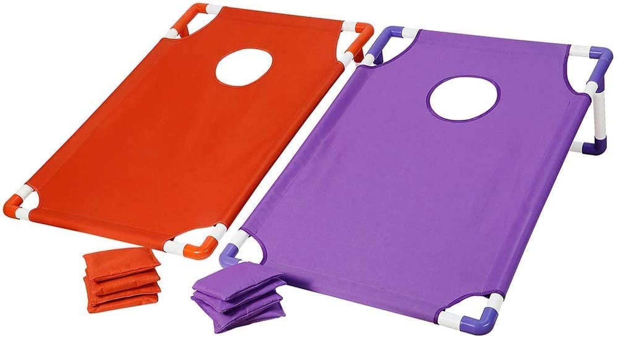 Board Set with 8 Bean Bags and Carrying Case, Portable PVC Framed, Bean Bag Toss Games for Yard, Lawn, Beach,Party, Gatherings, Outdoor, Indoor