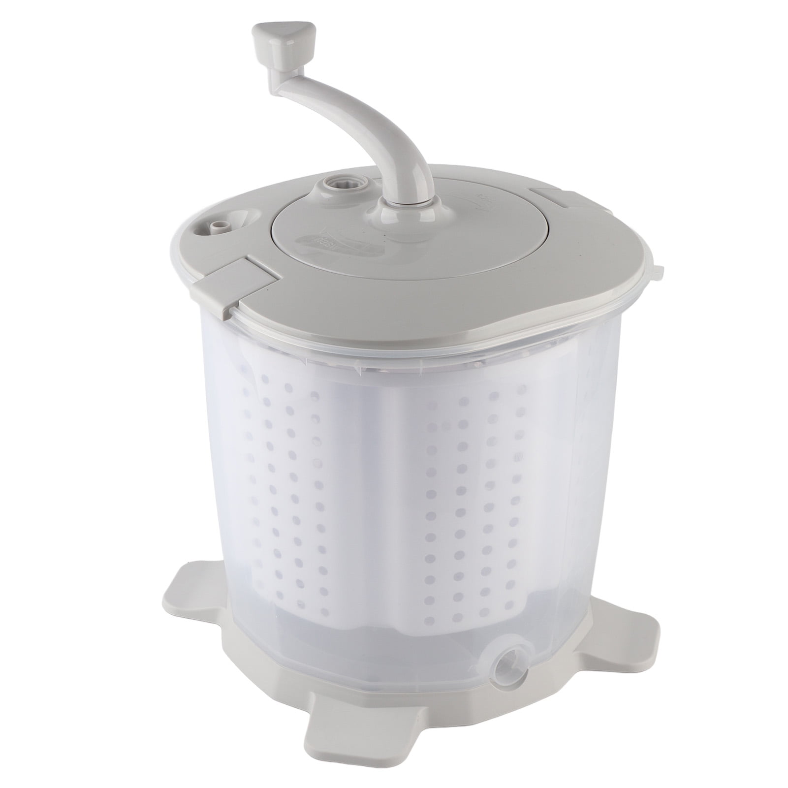 Sorven Hand Crank Manual Washing Machine Manual Washing Machine, Portable Manual Washing Machine Nordic Grey for Dormitory