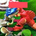 thumbnail image 4 of 1pc Blue Black Purple Size: 18*8*12cm 3D Printed Dinosaur Figurine, Fully Articulated Spinosaurus, Creative Gift, Triceratops, 4 of 5
