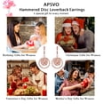 thumbnail image 7 of APSVO 18K Rose Gold Plated Drop Earrings for Women Hypoallergenic Post Leverback Dangle Earrings Birthday Christmas Jewelry Gifts Teen Stocking Stuffers Adults Ideas, 7 of 7