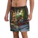 thumbnail image 2 of Fotbe Charming Garden Patio Trajes de Baño Estampados para Hombre, Shorts de Verano de Secado Rápido, Ropa de Playa, Bañadores-Small, 2 of 6