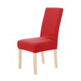 thumbnail image 1 of Deconovo Decorativo Sólido Fundas de silla, Extraíble White Chair Slipcover Jacquard Dots Comedor Fundas de silla, Juego of 6, Red, 1 of 7