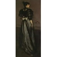 thumbnail image 2 of Whistler, James McNeill 10x18 White Modern Wood Framed Museum Art Print Titled - Mother Of Pearl And Silver The Andalusian 1888, 2 of 4