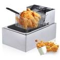 thumbnail image 1 of Zootealy Electric Fryer Multifunctional Intelligent 6L Large Capacity 2500W High Power Stainless Steel Automatic Constant Temperature for Home Commercial Stalls, 1 of 6