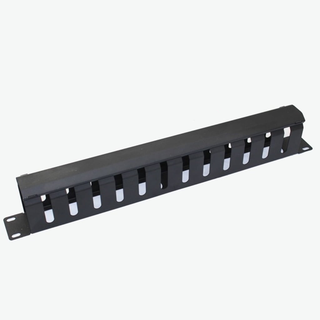 AOOOWER Network Rack Cable Management 12 Slot Metal Network Distribution Frame Organizer Desktop Tidy Wire Holder