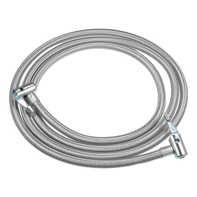 Manguera de extensión Unique Bargains inflador de neumáticos 200 cm con conector portátil mandril de bloqueo