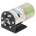 thumbnail image 4 of DC Worm Gear Motor Micro Brushed Self Locking Aluminum Alloy Industrial Electric Motor 12V 10W with Holder 0-200 RPM, 4 of 5