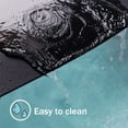 thumbnail image 6 of PVC Heat Resistant Placemats Set of 6, Waterproof Wipeable Floor Place Mats, Non-Slip Easy Clean Table Mats for Kitchen Table Decor, 12x18 Inch (Black), 6 of 6