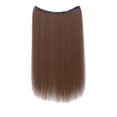 thumbnail image 1 of Makeup｜Bradem wig April Deals Hair Extensions Real Human Hair Remy Wire In Hair Extensions Secret Fish Line Hair Piece With 2 Clips Long Straight 20 Inch, 1 piece ear-hanging dyed wig, 1 of 9