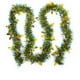 thumbnail image 2 of Guirnalda de confeti para árbol de Navidad de 78,7 pulgadas, color verde, dorado, rojo y rosa, con copos de nieve de plástico | Decoración festiva para fiestas navideñas, guirnaldas DIY, envoltura, 2 of 6