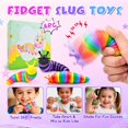 thumbnail image 4 of Juguete Fidget Slug Cevioce, 6 unidades, para niños mayores de 3 años, para aliviar el estrés y el autismo, 4 of 6
