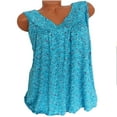 thumbnail image 1 of Musuos Women Summer Floral Loose V-Neck Sleeveless Wild Fashion Pullover Top, 1 of 7