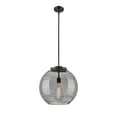 thumbnail image 6 of 221-1S-PC-G1213-16SM-BB-95-LED Innovations Lighting Athens Deco Swirl - 100W 1 LED Stem Hung Pendant In Industrial Style-17.13 Inches Tall and 15.75, 6 of 7