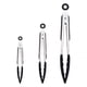 thumbnail image 1 of Pinzas de cocina Toystoory de Acero inoxidable y Silicona para alimentos Negro 7 pulgadas, 1 of 6