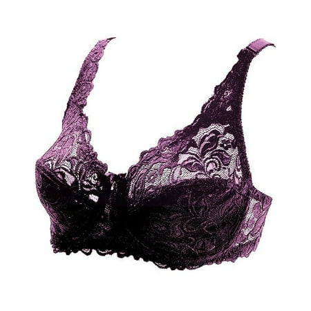 

Sokhug Bras for Women Printing Gathered Together Large Size Daily Underwear