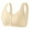Beige, variant on Jacenvly New Bralettes for Women Comfortable Lace Breathable Bra Underwear No Rims Sports Bras for Women High Support Beige