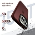 thumbnail image 5 of Designed for iPhone 15 Pro Case, [Support Wireless Charging] Soft Silicone Slim Anti-Scratch Protective Phone Case for iPhone 15 Pro 6.1 inch, Wine Red, 5 of 6