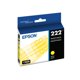 thumbnail image 1 of Cartucho de tinta Epson 222 Claria de capacidad estándar amarillo T222420-S, 1 of 6