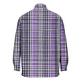 thumbnail image 3 of Tawop Mens Shirts Plaid Casual Long Sleeve Shirts Printed Button-Up Shirts ,Size S, 3 of 4