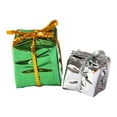 thumbnail image 1 of 2 cajas para árbol de Navidad de casa de muñecas, adornos para árbol de Navidad, miniatura 1:12 Verde Argenta, 1 of 9