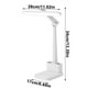 thumbnail image 3 of Lámpara de escritorio LED Plegable Blanca Ajustable 12W | Brillo regulable de 3 colores | Batería integrada del puerto de carga USB | Luz de lectura atenta para la mesa de noche en la oficina en casa, 3 of 8