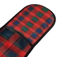 thumbnail image 4 of Yayeee Double Oven Mitt Kitchen Heat Resistant Baking 35" x7" Quilted Glove, Red and Blue Pattern, 4 of 6