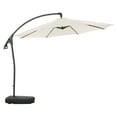 thumbnail image 5 of CorLiving 9.5 Ft Cantilever Patio Umbrella - White Canopy & Aluminum Frame, 5 of 5